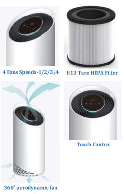غرفة المعيشة HEPA 13 دخان التبغ منظف الهواء لإزالة الغبار رائحة قتل الفيروس